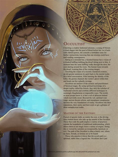 Occult sorcery 5e